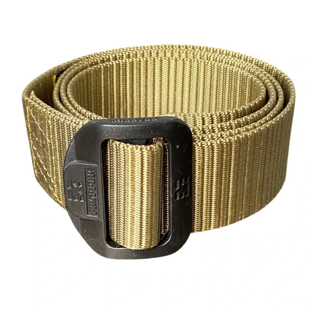 PROPER Tactical Belt Coyote Tan Nylon‎ Cobra Buckle Adjustable